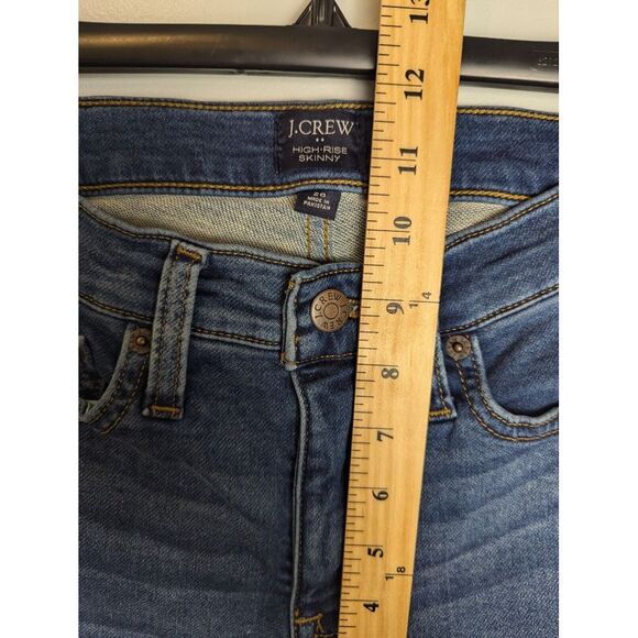 J. Crew 9" High-Rise Jeggings Jeans Womens Size 26 Dark Wash Stretch Denim AD712 - Picture 5 of 10